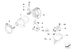 E39 525i M54 Touring / Brakes Dsc Compressor Senors Mounting Parts-2