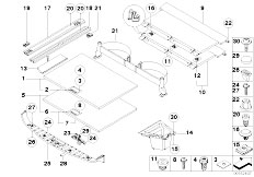 E83N X3 2.0d M47N2 SAV / Vehicle Trim/  Trim Panel Trunk Floor