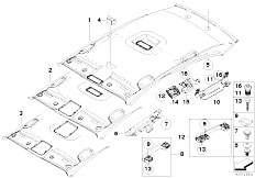 E87N 118i N43 5 doors / Vehicle Trim/  Headlining Handle