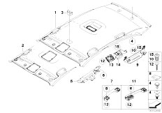 E87N 123d N47S 5 doors / Vehicle Trim/  Headlining Handle-2