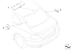 E82 120d N47 Coupe / Audio Navigation Electronic Systems/  Single Parts F Antenna Diversity