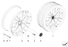 E70 X5 3.0d M57N2 SAV / Wheels/  Bmw La Wheel M V Spoke 227