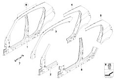 E87N 120i N43 5 doors / Bodywork/  Body Side Frame