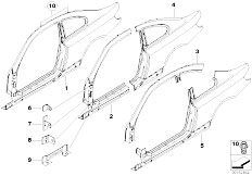 E92 330d M57N2 Coupe / Bodywork/  Body Side Frame