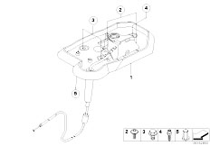 E60N 535d M57N2 Sedan / Automatic Transmission/  Emergency Release