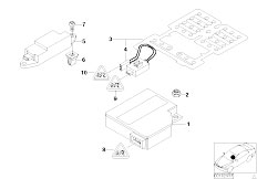 E53 X5 3.0i M54 SAV / Audio Navigation Electronic Systems Electric Parts Airbag