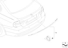 E90 M3 S65 Sedan / Bodywork/  M Rear Spoiler