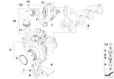 E81 123d N47S 3 doors / Engine Turbo Charger