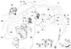 E87N 123d N47S 5 doors / Engine/  Vacum Control Engine Turbo Charger