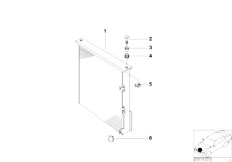 E36 325i M50 Coupe / Heater And Air Conditioning/  Air Condit Condenser And Mounting Parts