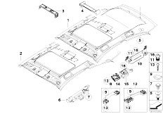 E81 120i N43 3 doors / Vehicle Trim/  Headlin Handle Lift Up Slide Back Sunr-2