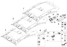 E81 123d N47S 3 doors / Vehicle Trim/  Headlining Handle