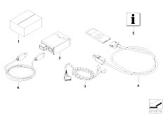 E90 325xi N53 Sedan / Audio Navigation Electronic Systems/  Retrofit Kit Usb Ipod Connection