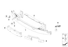 E64N 635d M57N2 Cabrio / Vehicle Trim Carrier Bumper Front