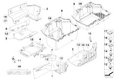 E93 330d M57N2 Cabrio / Vehicle Trim/  Lateral Trunk Floor Trim Panel