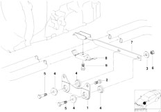 E46 328i M52 Sedan / Exhaust System/  Exhaust Suspension Parts-2