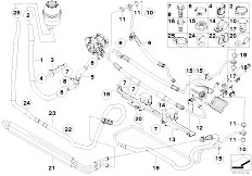E90 M3 S65 Sedan / Steering Lubrication System
