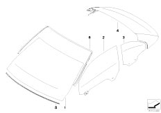 E93 330d M57N2 Cabrio / Vehicle Trim/  Glazing