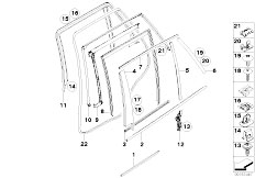 E70 X5 3.0d M57N2 SAV / Vehicle Trim/  Exterior Covers Door Rear