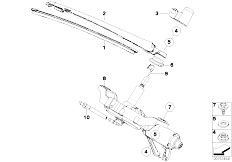 E87N 123d N47S 5 doors / Vehicle Electrical System/  Single Parts For Rear Window Wiper