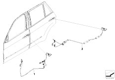 E71 X6 50iX N63 SAC / Lighting/  Door Handle Illumination