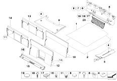 E64 M6 S85 Cabrio / Vehicle Trim/  Trunk Trim Panel