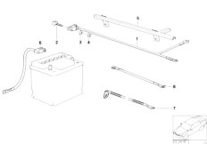 E36 318tds M41 Sedan / Engine Electrical System Battery Cable Battery Front