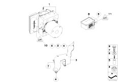 E60 525i M54 Sedan / Brakes/  Hydro Unit Dsc Control Unit Fastening