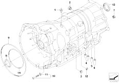 E53 X5 4.8is N62 SAV / Automatic Transmission/  Ga6hp26z Hous Attachm Parts Awd