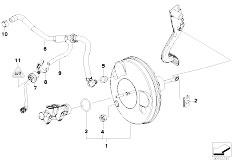E85 Z4 M3.2 S54 Roadster / Brakes/  Power Brake Unit Depression