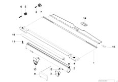 E36 316i M43 Touring / Vehicle Trim Netted Blind F Sight Protection