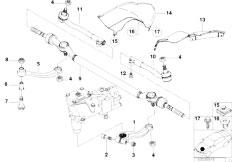 E39 540i M62 Sedan / Steering/  Steering Linkage Tie Rods