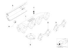 E46 318d M47 Sedan / Engine Exhaust Manifold Agr