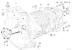 E30 325ix M20 2 doors / Manual Transmission Getrag 260 5 50 Sport Housing Parts