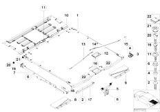 E39 530i M54 Touring / Vehicle Trim/  Pull Out Loading Floor