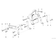 E21 323i M20 Sedan / Steering Hydro Steering Vane Pump Bearing Support-2