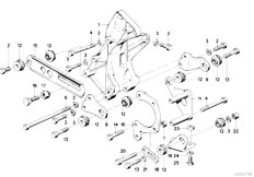 E30 318i M10 2 doors / Steering Hydro Steering Vane Pump Bearing Support-2
