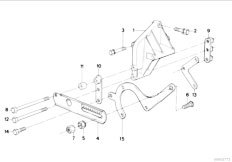 E34 525i M20 Sedan / Steering/  Hydro Steering Vane Pump Bearing Support