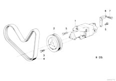 E32 750iL M70 Sedan / Steering/  Hydro Steering Tandem Vane Pump