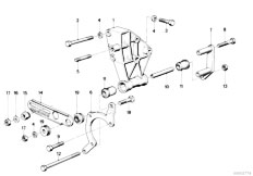 E30 316 M10 2 doors / Steering/  Hydro Steering Vane Pump Bearing Support