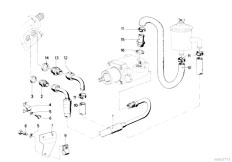 E12 520i M10 Sedan / Steering Hydro Steering Oil Pipes-2