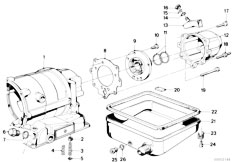 E12 525 M30 Sedan / Automatic Transmission Zf 3hp22 Housing Parts Oil Pan