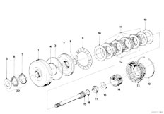 E12 525 M30 Sedan / Automatic Transmission Zf 3hp22 Drive Clutch A