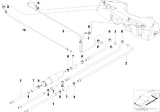 E39 535i M62 Sedan / Fuel Supply/  Fuel Pipe