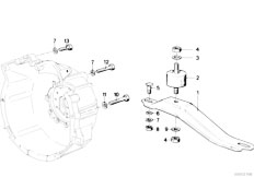 E21 318i M10 Sedan / Automatic Transmission/  Gearbox Suspension Mounting