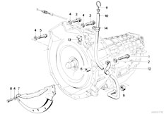 E30 316 M10 4 doors / Automatic Transmission/  Gearbox Mounting Parts