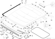 E36 318ti M42 Compact / Sliding Roof Folding Top Folding Sliding Roof Frame