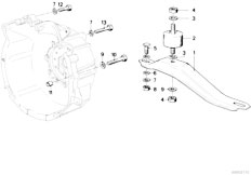 E30 318i M10 2 doors / Automatic Transmission Gearbox Suspension Mounting