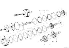 E12 520 M10 Sedan / Automatic Transmission Zf 3hp12 Drive Clutch A B-2