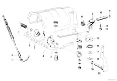 E12 520 M10 Sedan / Automatic Transmission/  Zf 3hp12 Gear Shift Parking Lock